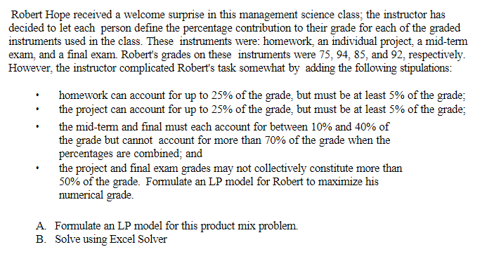 How do I formulate an LP model and use solver for