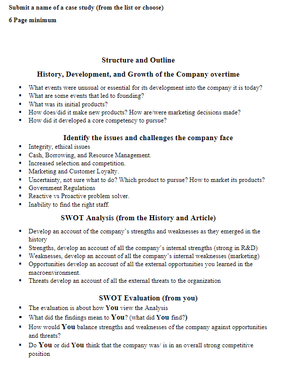 I don't know how to go about creating a case