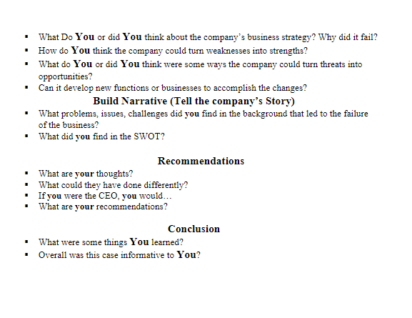 I don't know how to go about creating a case