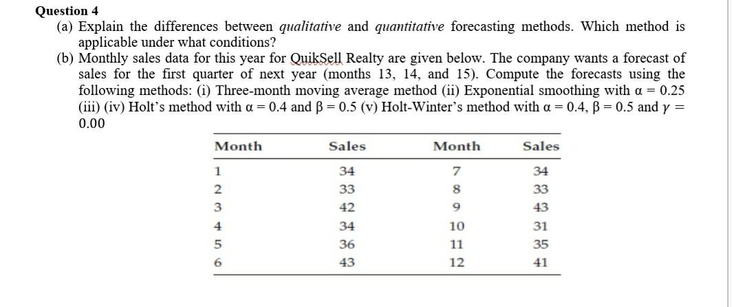 Answer all Question 4 (a) Explain the differences