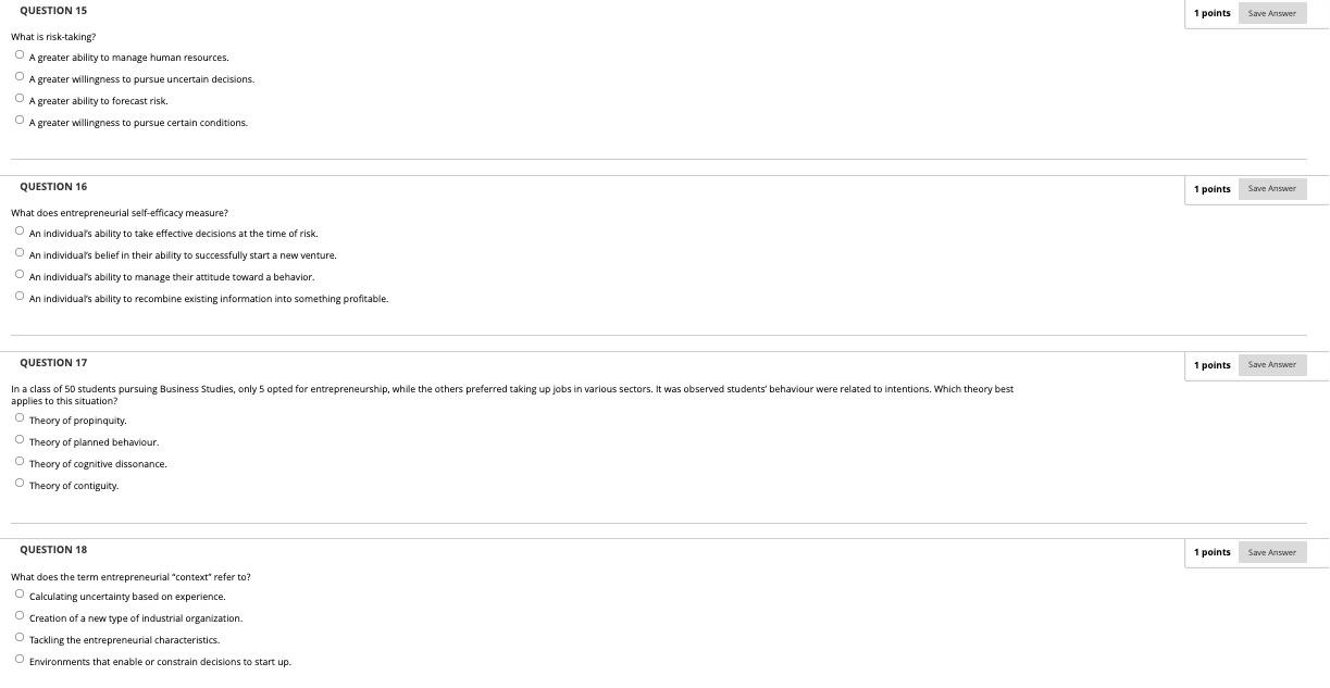 QUESTION 15 1 points Save Answer 1 What is