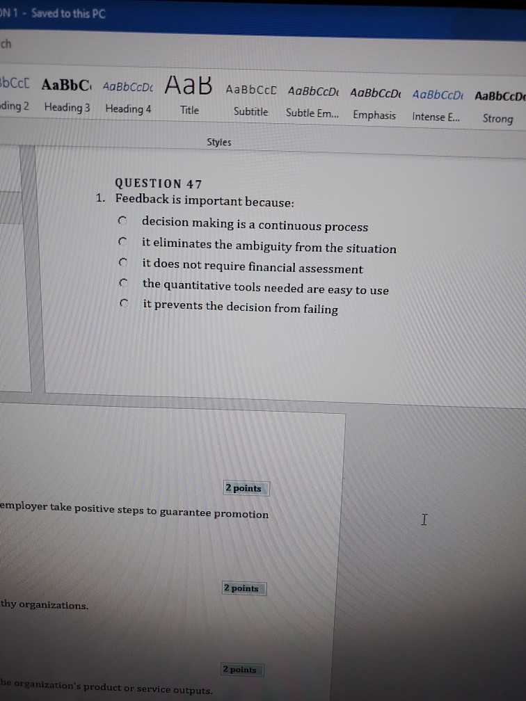 1 - Saved to this PC . . ing 2 Heading 3 Heading