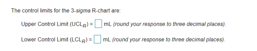 Refer to Table 56.1 - Factors for Computing