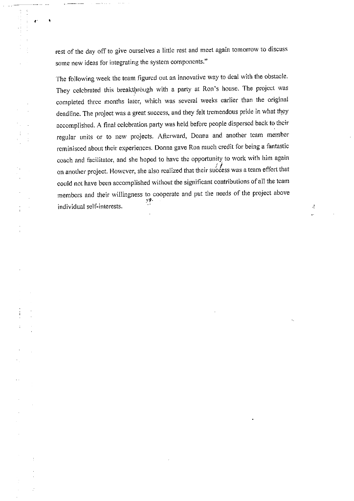 Compare this cross functional project team to a