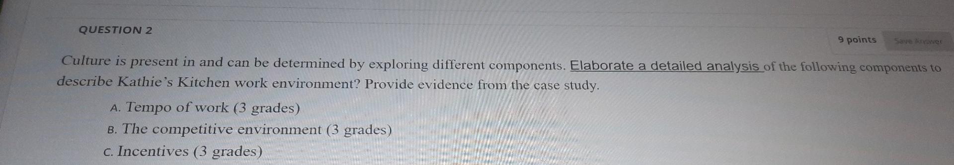 Case Study: Kathie's Kitchen Kathie's Kitchen is