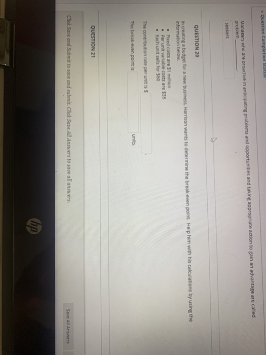 HELP NEEDED Question Completion State Managers