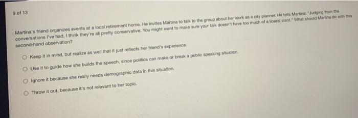 9 of 13 Martina's friend organizes events at a