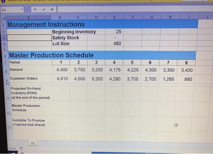 EAN A3 A B H 1 Management Instructions Beginning