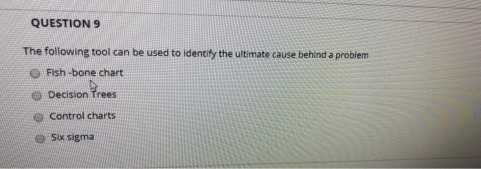 QUESTION 9 The following tool can be used to