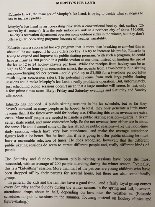 Please answer the following case study according