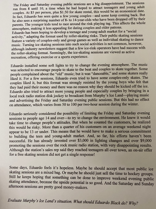 Please answer the following case study according