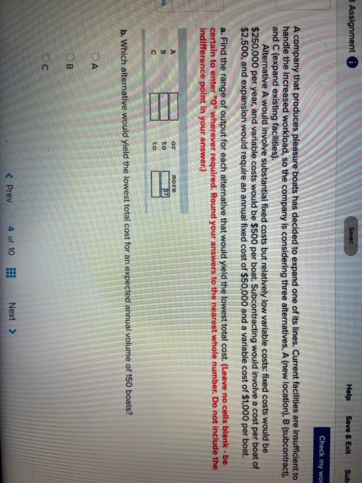 Assignment Served Help Save & Exit Sub Check my