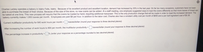 Charles Lackey operates a bakery in Idaho Falls,