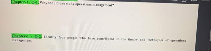Chapter-1 /0-1. Why should one study operations