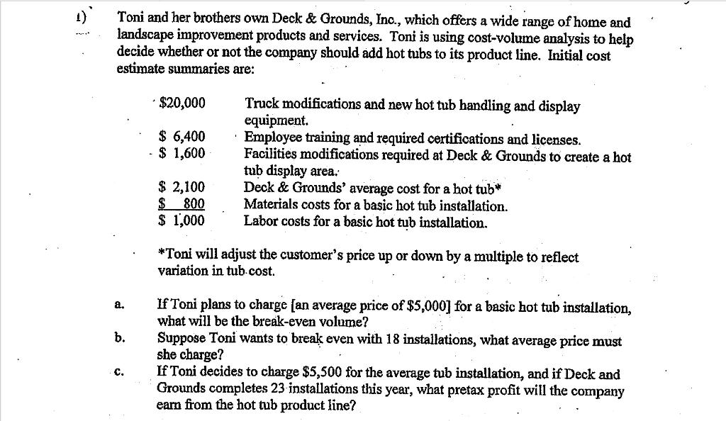 # 1d) Given your previous answers, what decision