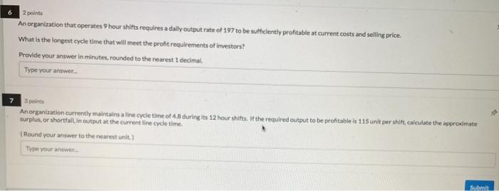 2 points An organization that operates Shour