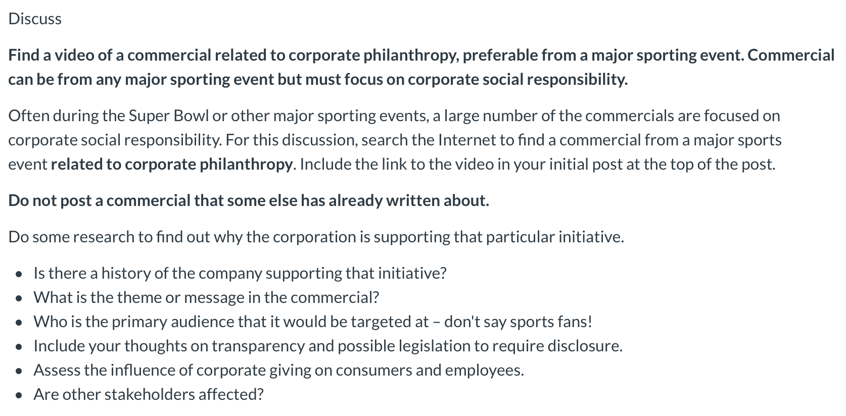 class: Social Responsibility and Ethics in