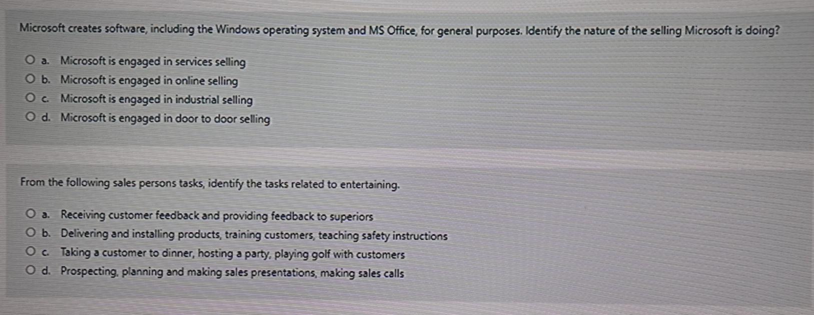 Microsoft creates software, including the Windows