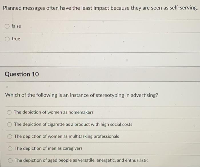 Planned messages often have the least impact