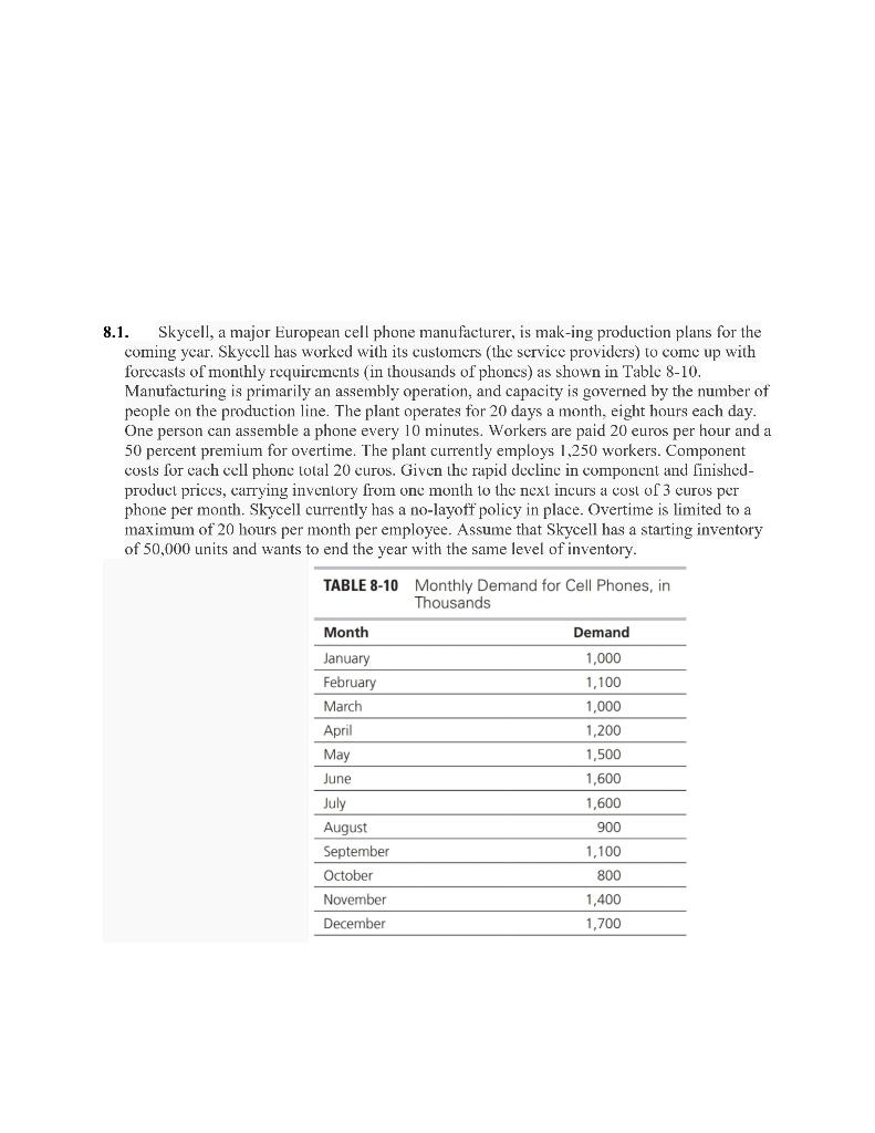 8.1. Skycell, a major European cell phone