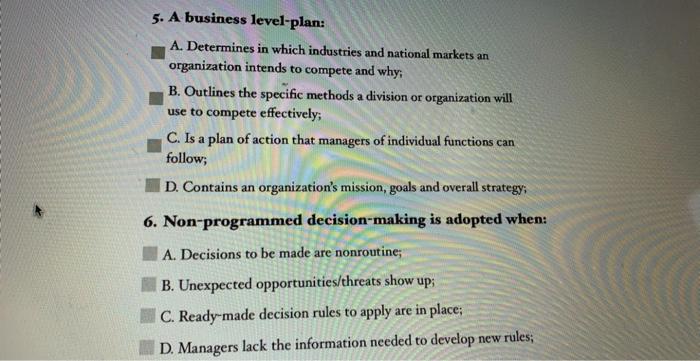 NEED THEM URGENT 4. A manager is acting as an