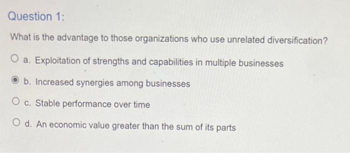 please answer the best one Question 1: What is