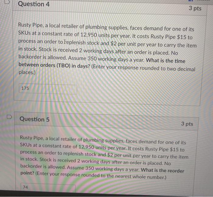 Question 10 3 pts Fullerton Enterprises uses a