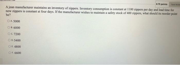 8.75 points son A specification for bottle