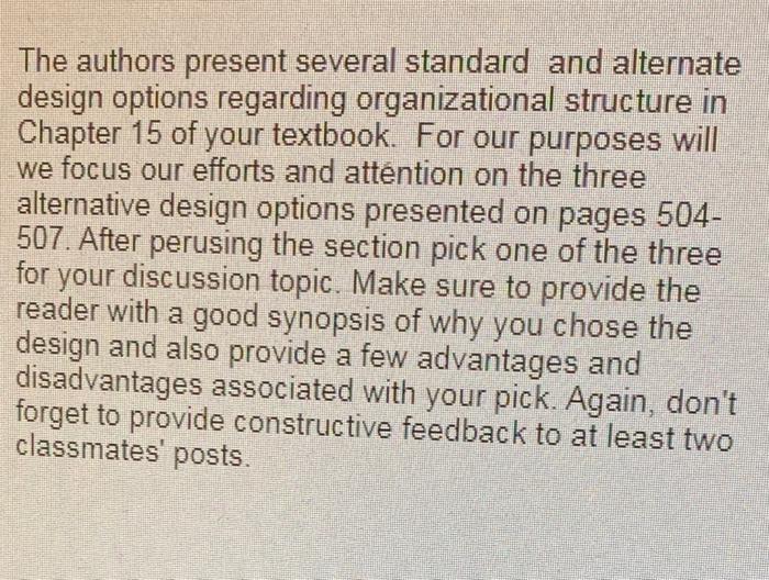 The authors present several standard and