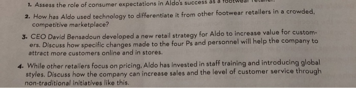 need help with number 3 1. Assess the role of