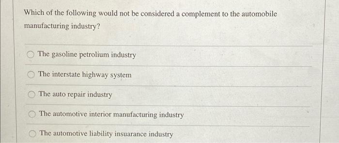 Which of the following would not be considered a