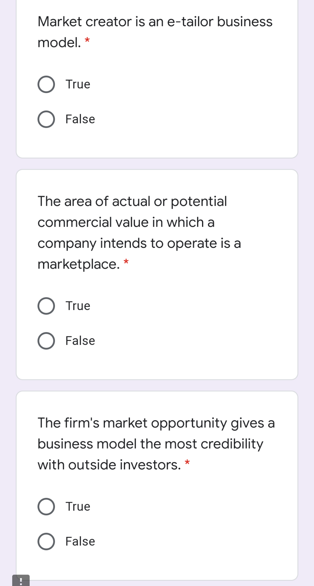 Market creator is an e-tailor business model. *
