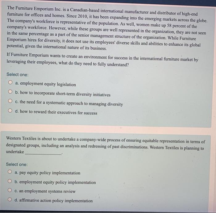 The Furniture Emporium Inc. is a Canadian-based