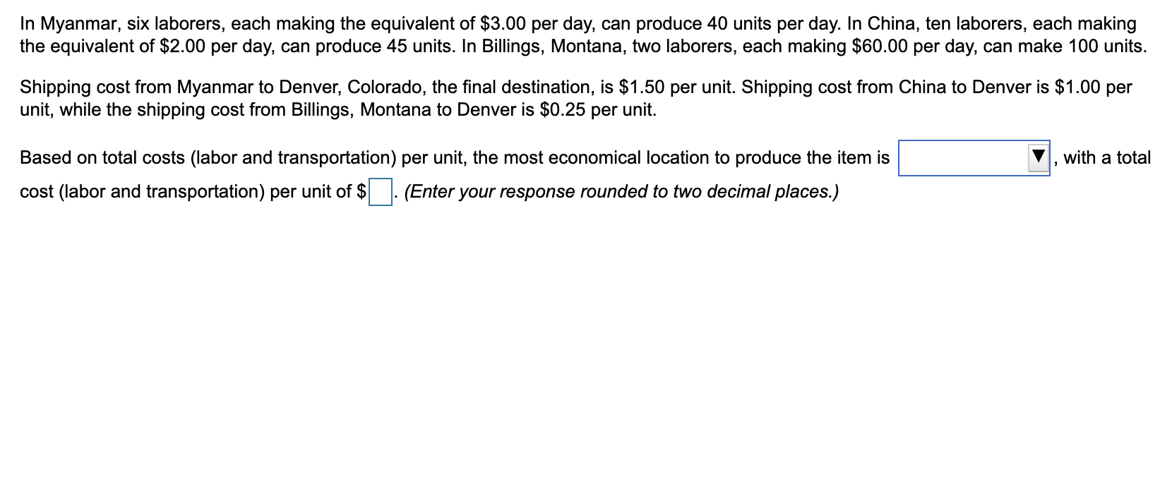 In Myanmar, six laborers, each making the