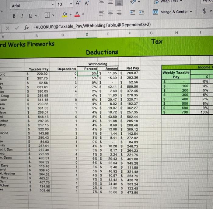 correct the formula ' ' ac 10 v & Wrap Text Arial
