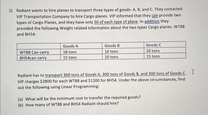 this needs to be solved in microsoft excel using