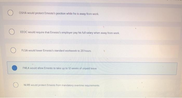 Ernesto's wife was injured in a serious car