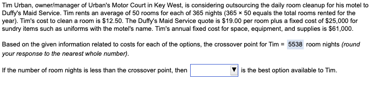 Options: Outsourcing Not outsourcing Tim Urban,