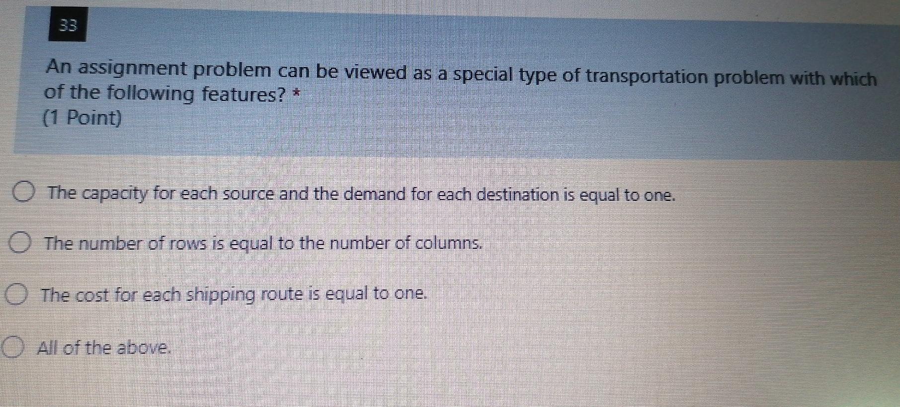 Q33+32 OR - please quickly 33 An assignment