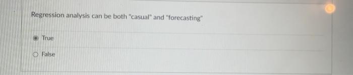 Regression analysis can help us to