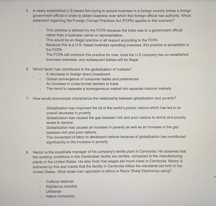 multiple choice!!! pls help soon 5. A newly