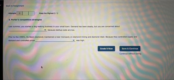 Back to Assignment Attempts 0 Keep the Highest