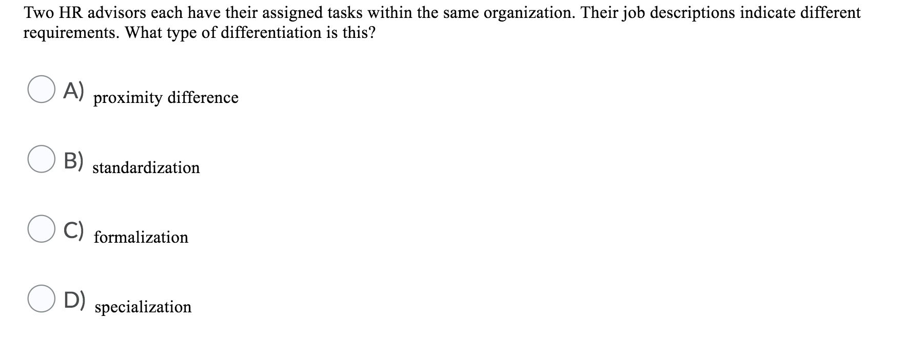 Two HR advisors each have their assigned tasks