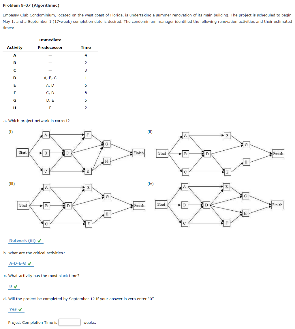 Problem 9-07 (Algorithmic) Embassy Club