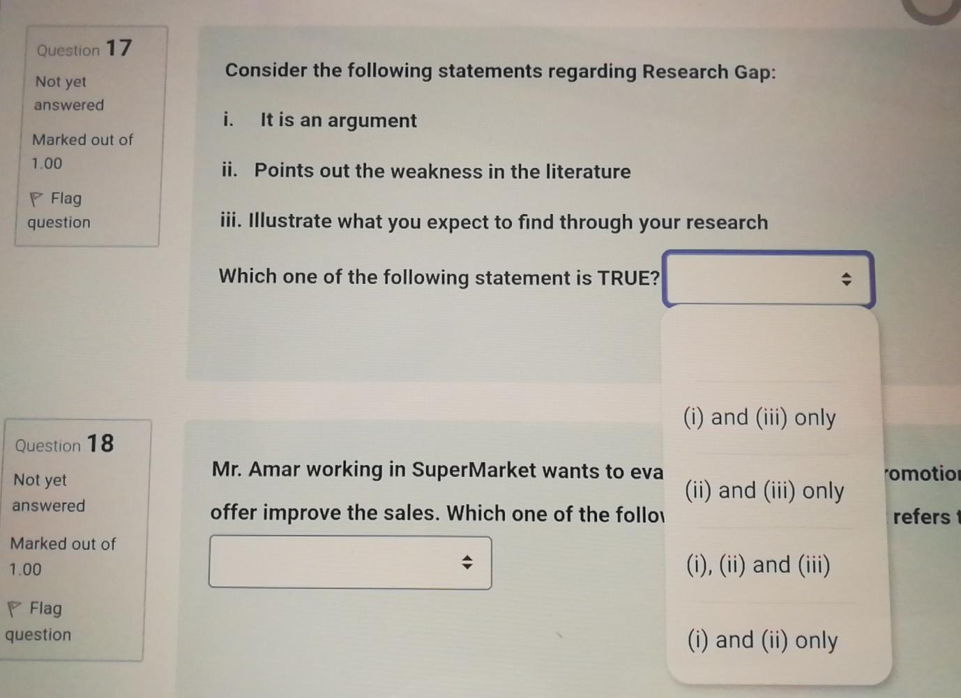 Old MathJax webview Question 17 Consider the