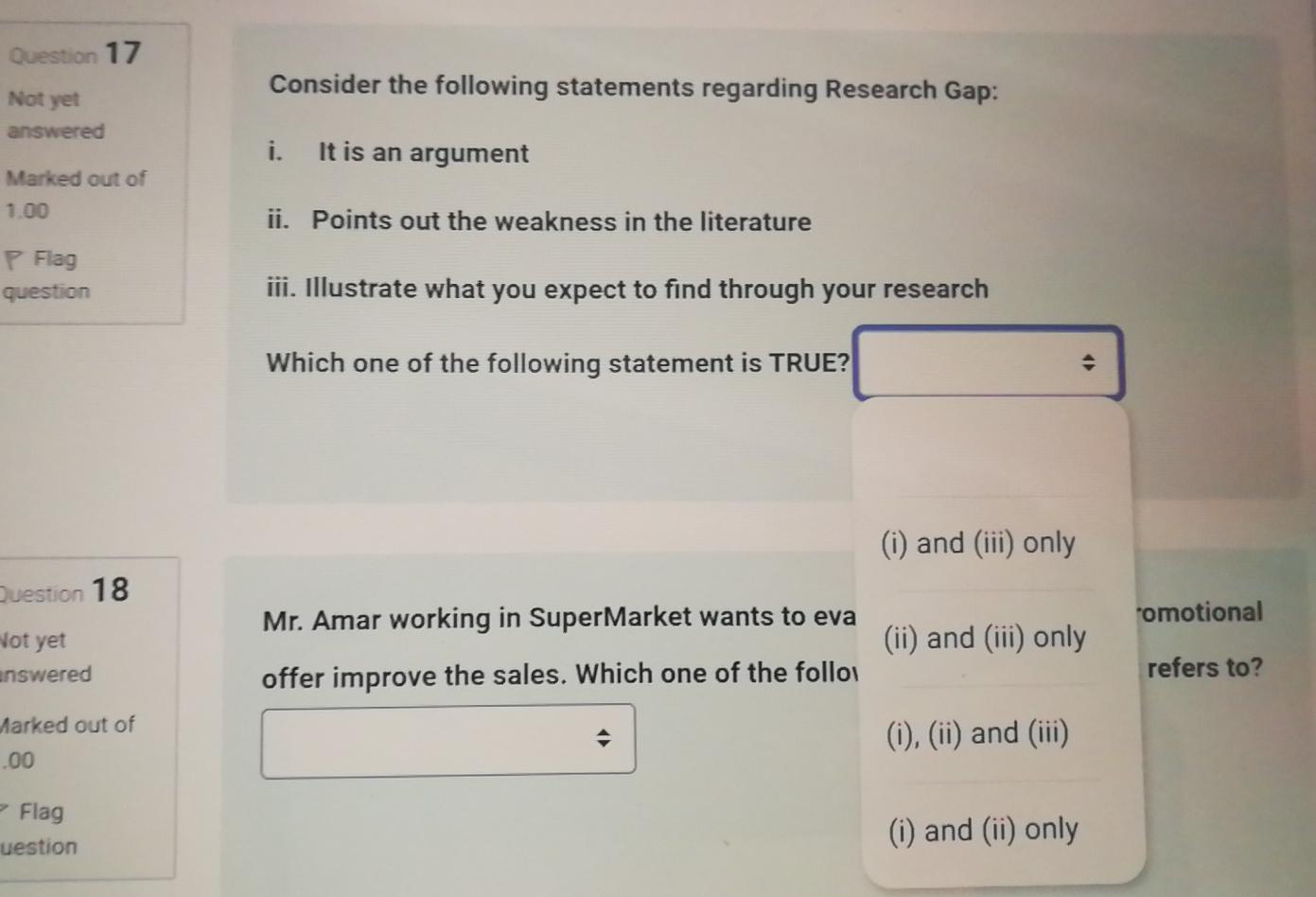 Old MathJax webview Question 17 Consider the