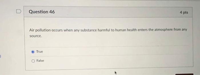 Question 45 4 pts Based on studies done by