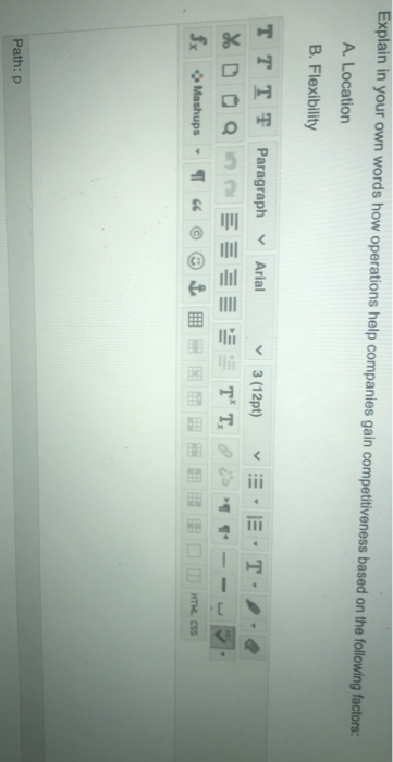 Explain in your own words how operations help