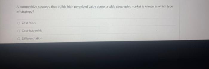 A company implements a strategy to sell its