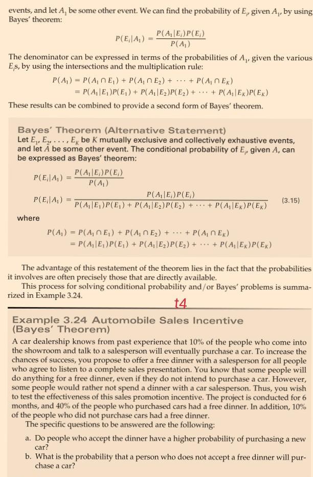 hh events, and let A, be some other event. We can